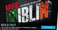 UFC Dublin sells out in less than 60 seconds