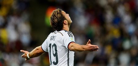 WATCH: Mario Gotze scores a screamer for Germany and Thomas Muller does a Thomas Muller