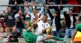 Twickenham scoreboard operator gets carried away by England’s triumph