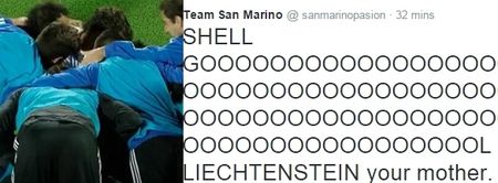 The celebrations for San Marino’s first away goal in 12 years were absolutely mental