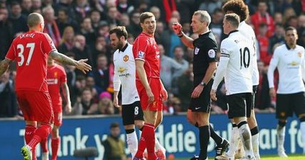 Steven Gerrard recounts his infamous red card against Manchester United