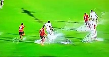 VIDEO: Players very nearly needed scuba masks in ludicrously waterlogged Brazilian game