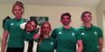 VIDEO: Ireland Women don masks, sheep and milk bottles to record anthem for Joe Schmidt’s troops