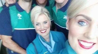 These air hostesses’ close encounter will make Irish female rugby fan insanely jealous