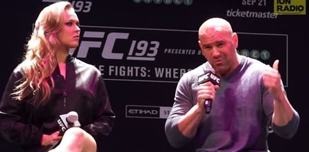 VIDEO: Dana White jumps to Ronda Rousey’s rescue after tricky Nick Diaz question