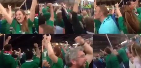 VIDEO: The Irish in the Cardiff fanzone go absolutely bonkers celebrating Japan’s World Cup win