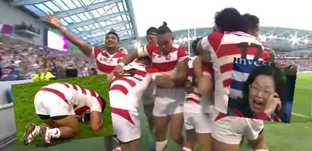 VIDEO: The emotional celebrations after Japan’s incredible win are just spine-tingling