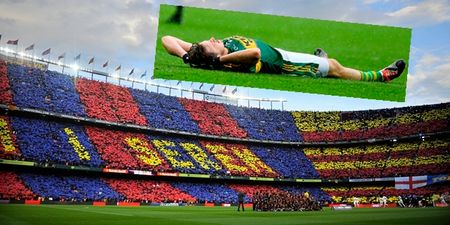 Kerry fan finds great way to get over All-Ireland heartache at the Nou Camp