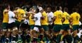 A very rare thing happened in a first-half scrum during the Australia v Fiji game