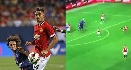 Watch: Andreas Pereira scores a cracking free-kick on his first start for Manchester United