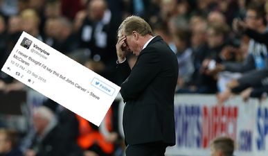 Newcastle fans have already ran out of patience with Steve McClaren