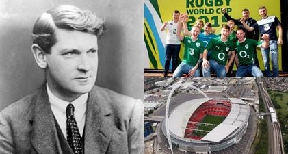 Pic: Irish fans have played an hilarious prank on staff at Wembley stadium