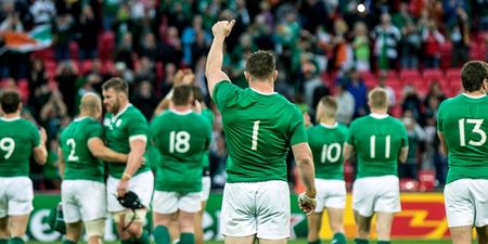 Cian Healy’s stunning, 60-metre spiral kick earns him a standing ovation