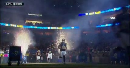 WATCH: NFL game delayed after pitch catches fire