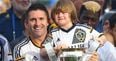 Robbie Keane’s son has his dad’s Galaxy team-mates dancing to his tune