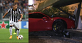 PICS: Juventus defender absolutely totals his Ferrari in alleged drink driving accident