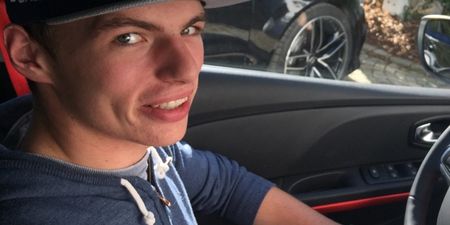 F1 driver Max Verstappen is finally able to legally drive a car