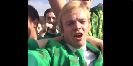 VIDEO: Reporter mobbed by Irish fans as he attempts to gauge mood at Olympic Stadium