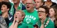 PIC: These Irish fans had someone very special looking over them during Sunday’s game