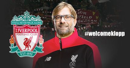 Liverpool fans celebrate the imminent arrival of Jurgen Klopp