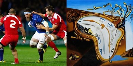 VIDEO: Georgia and Namibia play never-ending half of rugby, fans amused and horrified