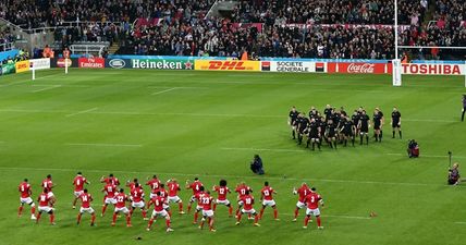 VIDEO: What happened when Tonga’s Sipi Tau went head to head with the All Blacks’ Haka?