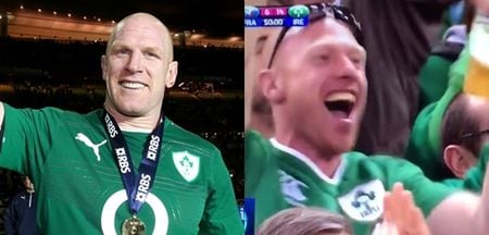 WATCH: It looks like Paul O’Connell recovered quickly against France, dancing in crowd with pint