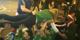 Video: Crowdsurfing Irish fans take over Cardiff streets