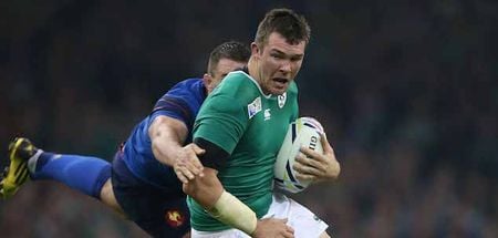 Injured Peter O’Mahony shows his class by congratulating Rhys Ruddock on Ireland call