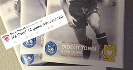 Didcot Town lost 14-0 but whoever runs their social media won the internet