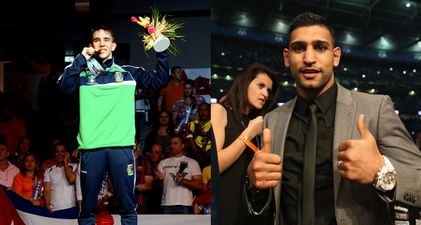 Amir Khan made a mess of congratulating Michael Conlan on his gold medal