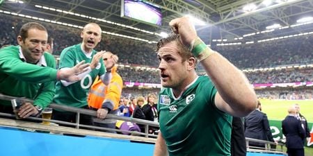 Jamie Heaslip and Rory Best hit an utterly insane number of rucks against France