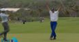 VIDEO: Matt Kuchar lines up putt but the wind says “nah, I got this”