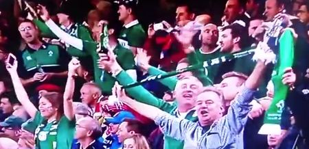 VIDEO: Ireland fans take over New Zealand and France game with stirring Fields of Athenry