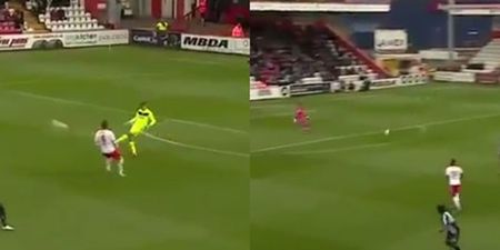 VIDEO: Teddy Sheringham appears to be coaching his goalkeepers to score from 95-yards