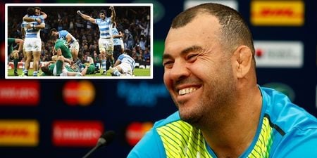 Michael Cheika did not have much faith in Ireland getting past Argentina