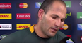 VIDEO: Interviewer says worst thing possible to Springbok captain with swollen cheek