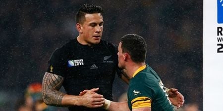 True sportsmanship by Sonny Bill Williams to defeated Springbok shows what rugby is all about