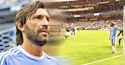 VIDEO: Andrea Pirlo could not give less of a shiny sh*t about covering his post