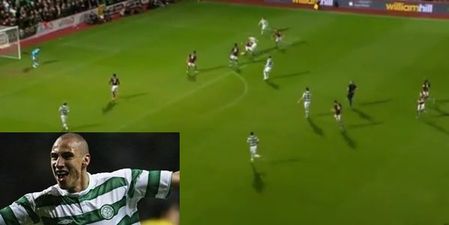 VIDEO: Celtic’s Leigh Griffiths celebrates wonderstrike with Henrik Larsson celebration