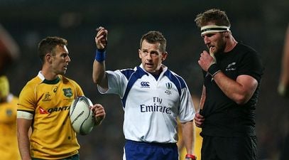 The people of Nigel Owens’ home town pay a lovely tribute to the Rugby World Cup final referee