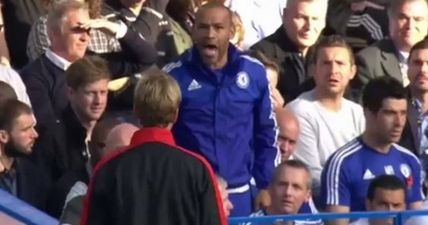 VIDEO: Chelsea coach screams at Jurgen Klopp and the Liverpool manager responds perfectly