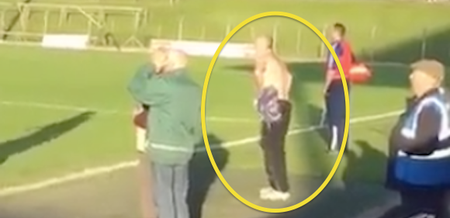 VIDEO: Coach in Meath managing underage game from the sideline… topless