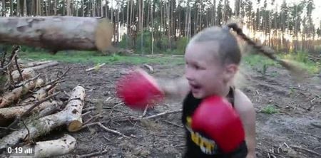 VIDEO: This eight-year old girl is way better at boxing than Ronda Rousey