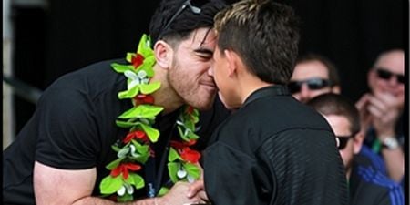 Nehe Milner-Skudder swaps World Cup final boots in return for cake