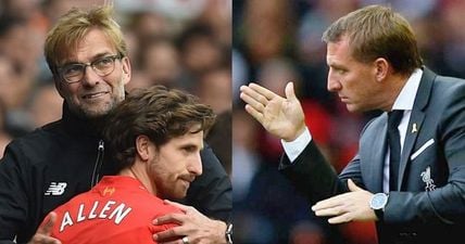 Jurgen Klopp has some praise for Brendan Rodgers after inheriting his Liverpool team