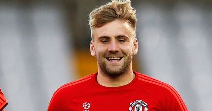 PIC: Luke Shaw is back in the gym as his recovery kicks up a gear