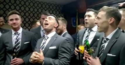 VIDEO: Chris Shields and Richie Towell broke out some gems for celebratory Dundalk sing-song