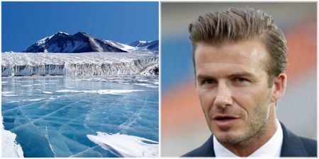 David Beckham is in Antarctica to play the coldest game of football ever