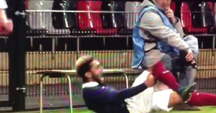 VIDEO: Aston Villa youngster suffers sickening knee injury on international duty [GRAPHIC]